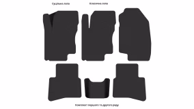 Interior mats for the JAC S3 2013-… I generation EU Crossover - Фото 3