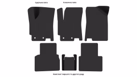 Interior mats for the JAC J7 2020-… I generation EU Liftback - Фото 2