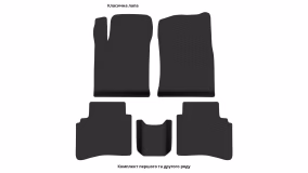 Interior mats for the JAC JS4 2021-… I generation CN Crossover - Фото 2