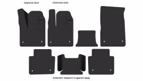 Interior mats for the Jaguar I-Pace 2018-… I generation EU Crossover Electro - Фото 3