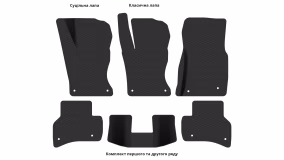 Interior mats for the Jaguar XE 2014-2024 I generation US Sedan - Фото 5