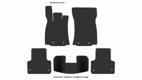 Interior mats for the Jaguar XJ (X351) 2009-2019 IV generation EU Sedan - Фото 3
