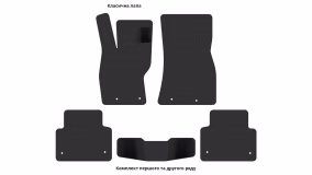 Interior mats for the Jaguar XF (X250) 2011-2015 I generation US Sedan restyling - Фото 3