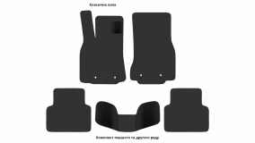 Interior mats for the Jaguar XF (X250) 2007-2015 I generation EU Sedan AWD - Фото 2