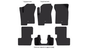Interior mats for the Jeep Compass 2011-2016 I generation US Crossover restyling - Фото 5
