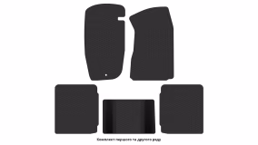 Interior mats for the Jeep Cherokee (XJ) 1984-2001 II generation EU Crossover - Фото 3