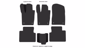 Interior mats for the Jeep Grand Cherokee Limited (WK2) 2013-2021 IV generation US Crossover restyling - Фото 3