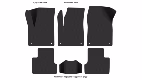 Interior mats for the Jeep Cherokee (KL) 2018-2023 V generation US Crossover restyling - Фото 5