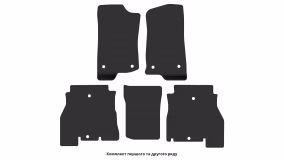 Interior mats for the Jeep Wrangler Rubicon Unlimited (JL) 2017-… IV generation US Crossover 5-door - Фото 3