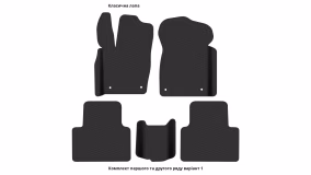 Interior mats for the Jeep Grand Cherokee Laredo (WK2) 2013-2021 IV generation EU Crossover restyling - Фото 4