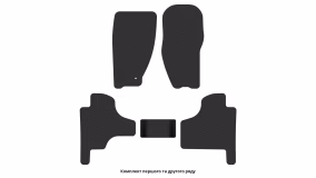 Interior mats for the Jeep Cherokee (KK) 2008-2013 IV generation EU Crossover - Фото 3