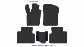 Interior mats for the Jeep Grand Cherokee (WK2) 2010-2013 IV generation EU Crossover pre-restyling - Фото 3