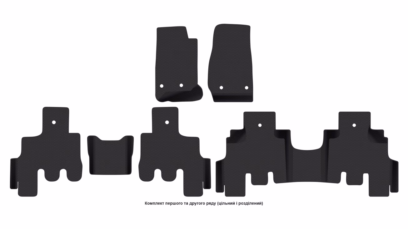 Interior mats for the Jeep Wrangler Unlimeted (JK) 2007-2018 III generation US Crossover 5-door - Фото 2