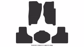 Interior mats for the Jeep Cherokee (KJ) 2001-2008 III generation EU Crossover right-hand - Фото 2