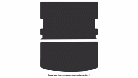 Interior mats for the Jeep Grand Cherokee (WL) 2021-… V generation EU Crossover 7-seater - Фото 3