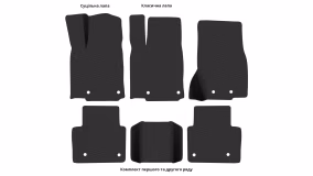Interior mats for the Jeep Grand Cherokee (WL) 2021-… V generation EU Crossover 7-seater - Фото 5