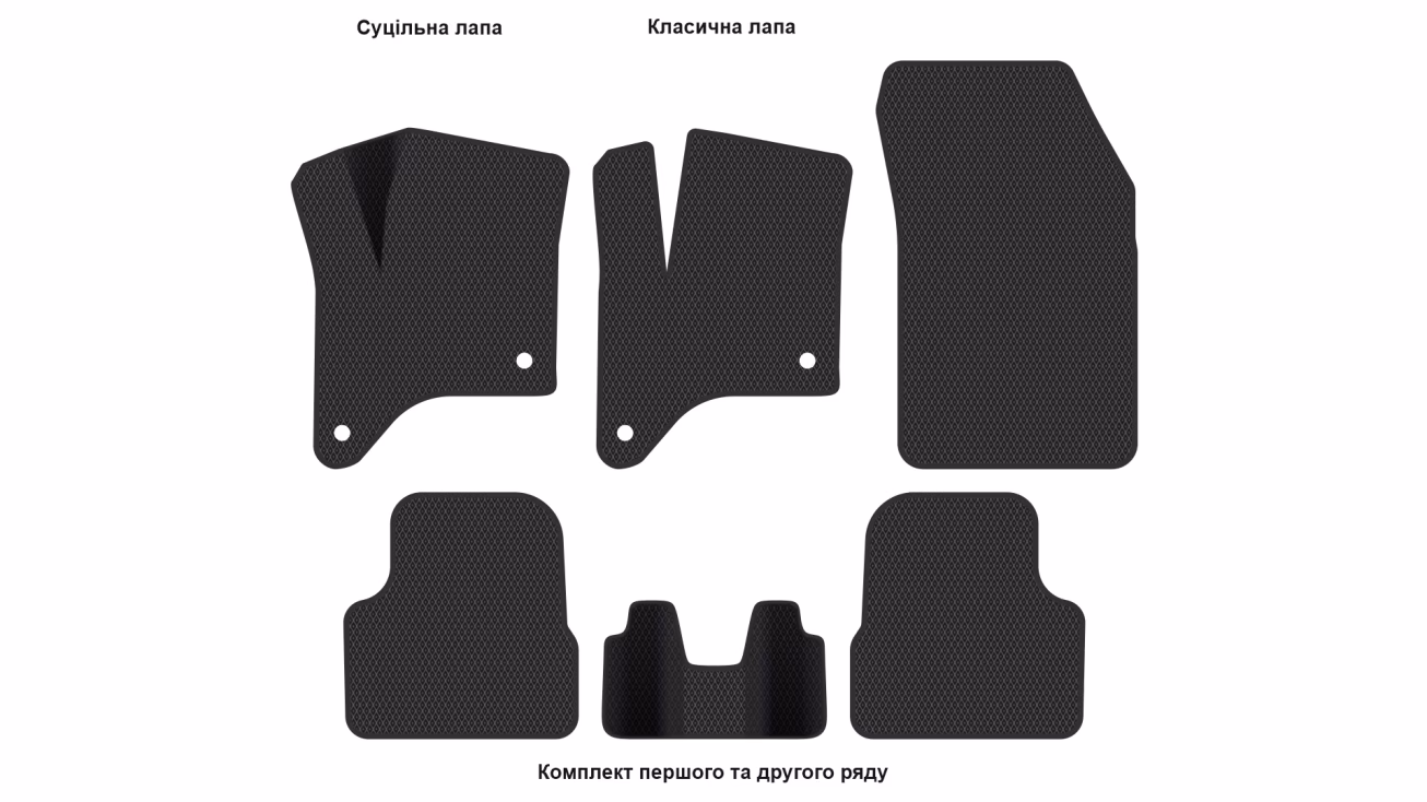 Interior mats for the Jeep Avenger 2023-… I generation US Crossover - Фото 2