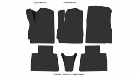 Interior mats for the Jetour X70 Plus 2020-… I generation CN Crossover 7-seater - Фото 6