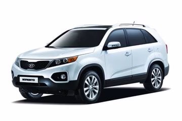 Interior mats for the Kia Sorento (XM) 2009-2012 II generation Crossover pre-restyling 7-seater