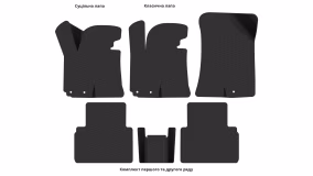 Interior mats for the Kia Sportage (SL) 2010-2015 III generation EU Crossover - Фото 3