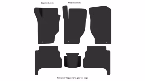 Interior mats for the Kia Sorento (BL) 2002-2009 I generation Crossover 5-seater - Фото 3