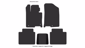 Interior mats for the Kia K5 (JF) 2015-2020 IV generation EU Sedan - Фото 2