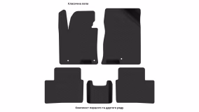 Interior mats for the Kia Ceed (JD) 2012-2018 II generation EU Universal - Фото 3