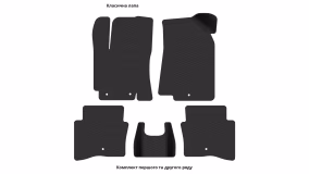 Interior mats for the Kia Rio 2011-2017 III generation US Sedan - Фото 2