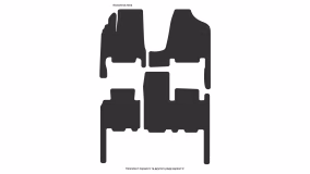 Interior mats for the Kia Carnival (VQ) 2006-2014 II generation EU Minivan 7-seater - Фото 6