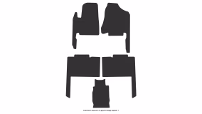 Interior mats for the Kia Carnival (VQ) 2006-2014 II generation EU Minivan 7-seater - Фото 7