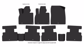 Interior mats for the Kia Telluride 2019-… I generation US Crossover 7-seater - Фото 5