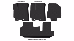 Interior mats for the Kia Ray EV 2011-… I generation Minivan Electro - Фото 2