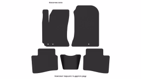 Interior mats for the Kia Cerato (TD) 2008-2012 II generation EU Hatchback - Фото 2
