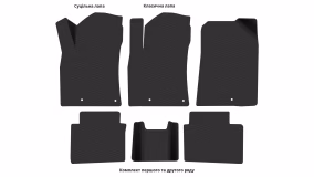Interior mats for the Kia Cerato (BD) 2018-… IV generation EU Sedan - Фото 3