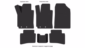 Interior mats for the Kia Rio X-Line 2017-2020 I generation RU Hatchback - Фото 3