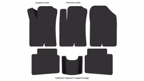 Interior mats for the Kia Magentis Kia Optima (MG) 2005-2011 II generation EU Sedan - Фото 3