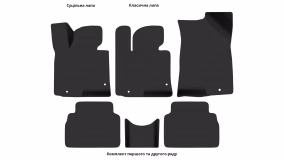 Interior mats for the Kia Sportage (SL) 2010-2015 III generation KR Crossover - Фото 3