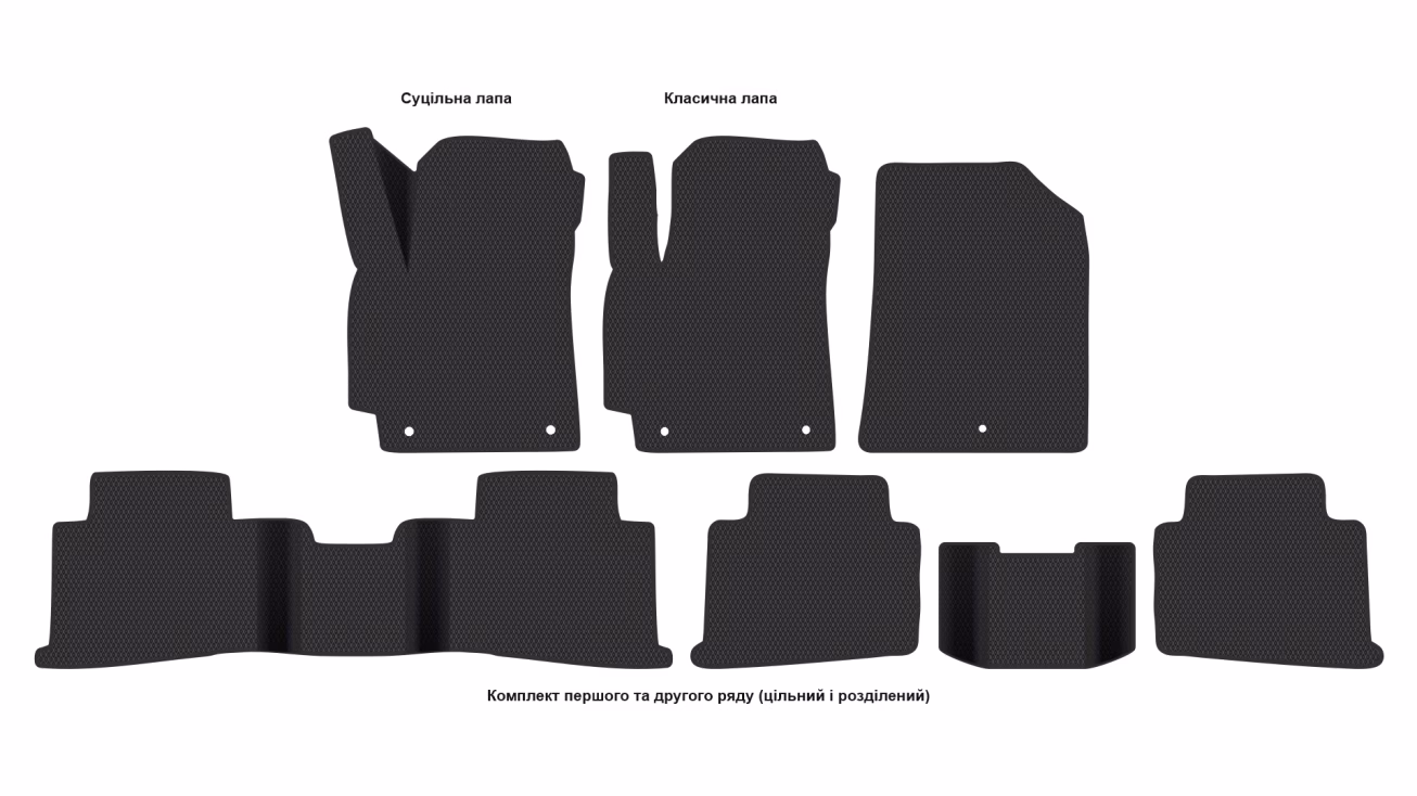Interior mats for the Kia Seltos SX 2019-… II generation US Crossover - Фото 2