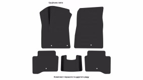 Interior mats for the Kia Niro (DE) 2016-2022 I generation Crossover Plug in Hybrid - Фото 5