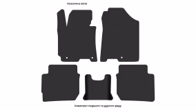 Interior mats for the Kia Cerato (YD) 2012-2018 III generation EU Coupe - Фото 2