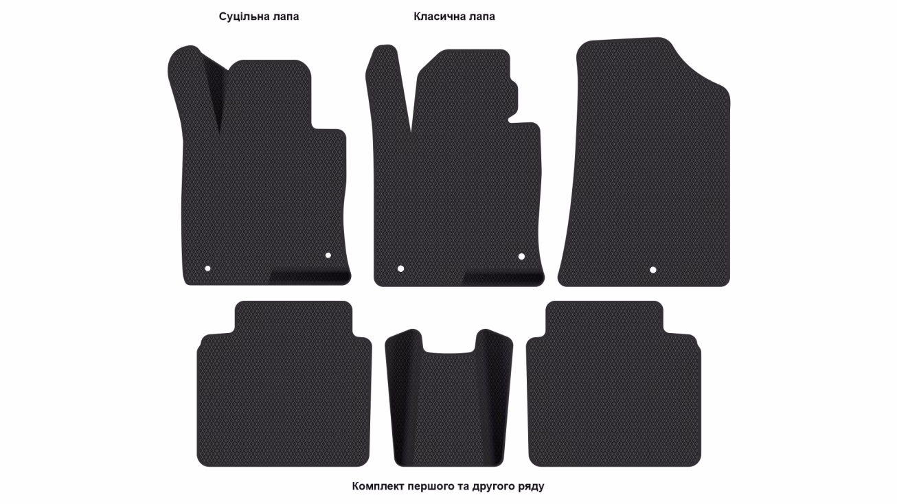 Interior mats for the Kia Optima (JF) 2015-2020 IV generation EU Universal - Фото 2