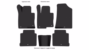 Interior mats for the Kia Optima (JF) 2015-2020 IV generation US Sedan - Фото 3