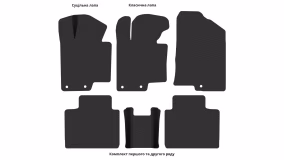 Interior mats for the Kia Optima (TF) 2010-2016 III generation EU Sedan - Фото 3