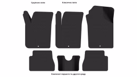 Interior mats for the Kia Picanto (SA) 2004-2009 I generation EU Hatchback pre-restyling - Фото 3