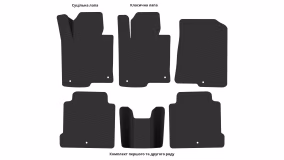 Interior mats for the Kia K7 (VG) 2009-2016 I generation KR Sedan - Фото 2