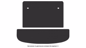 Interior mats for the Kia Sorento (MQ4) 2020-… IV generation EU Crossover 7-seater - Фото 2