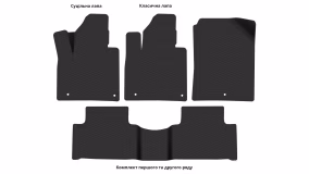 Interior mats for the Kia Sorento (MQ4) 2020-… IV generation EU Crossover 7-seater - Фото 5