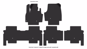 Interior mats for the Kia EV9 2023-… I generation EU Crossover 6-seater - Фото 2