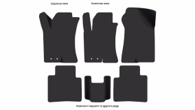 Interior mats for the Kia Cerato (LD) 2003-2008 I generation EU Sedan - Фото 3