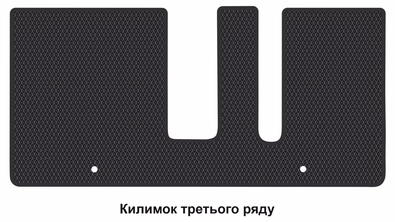 Interior mats for the Kia EV9 2023-… I generation EU Crossover 7-seater - Фото 3